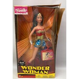 Barbie Wonder Woman 2003 With Stand Lasso Lunchbox Mattel B5836